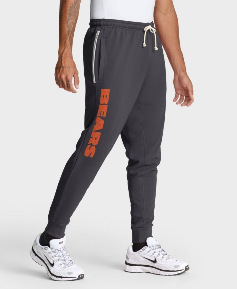 Men's Anthracite Chicago Bears Sideline Standard Issue Ground Game Dri-FIT Taper Pants