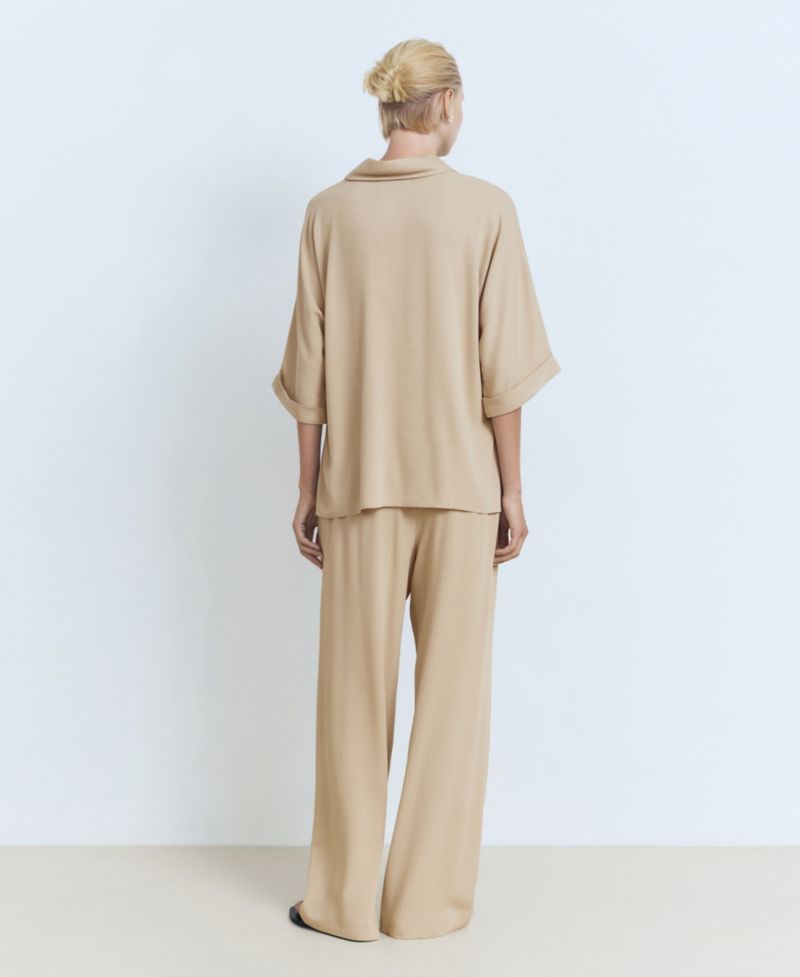 Women's Elastic Waist Straight-Fit Pants