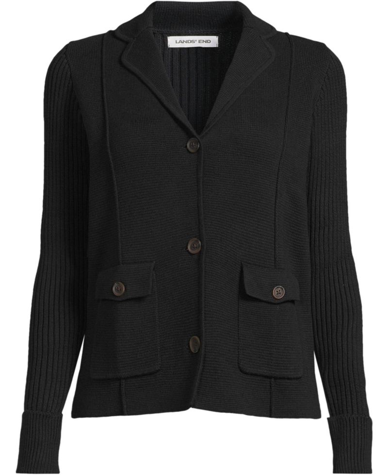 Women's Drifter Ribbed Collared Blazer Sweater