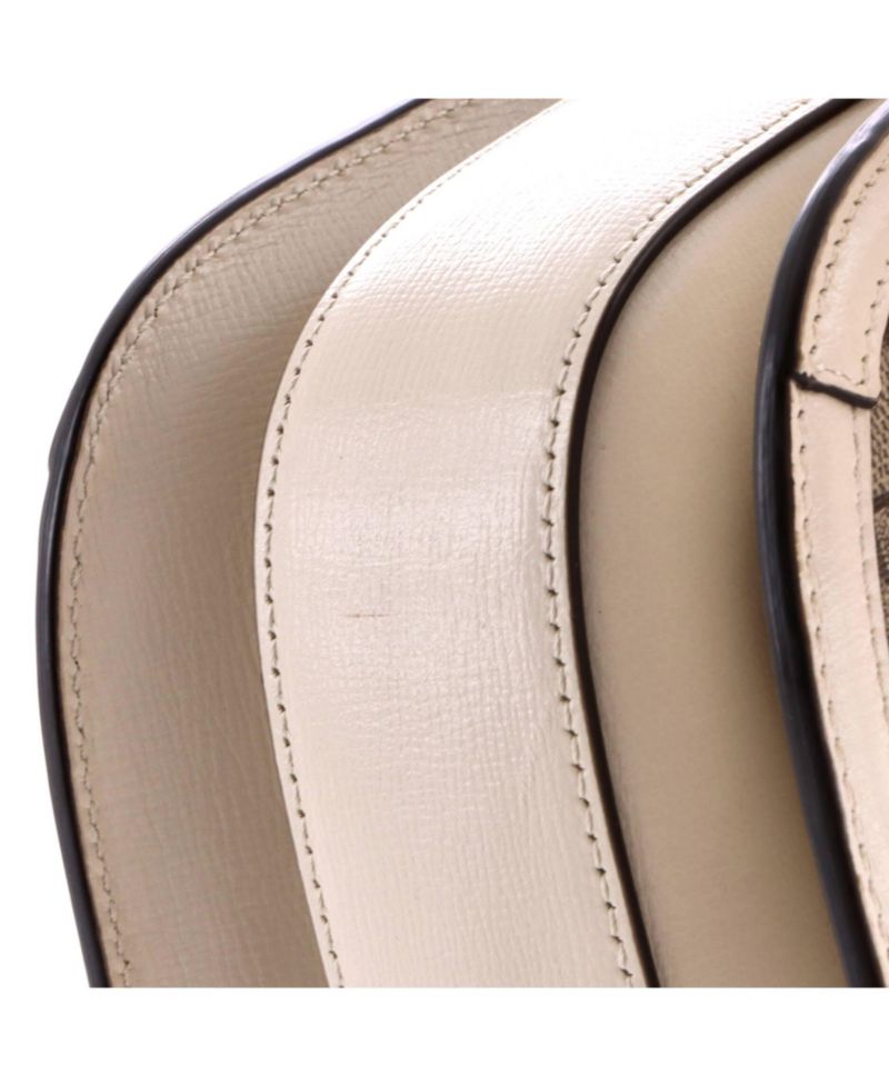 Small Horsebit 1955 Shoulder Bag GG Coated Canvas with Leather
