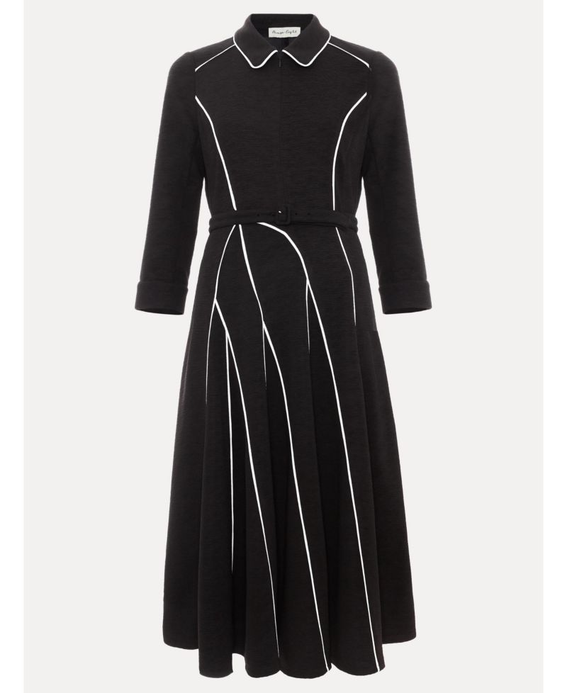 Women's Tilly Collared A-Line 3/4-Sleeve Dress