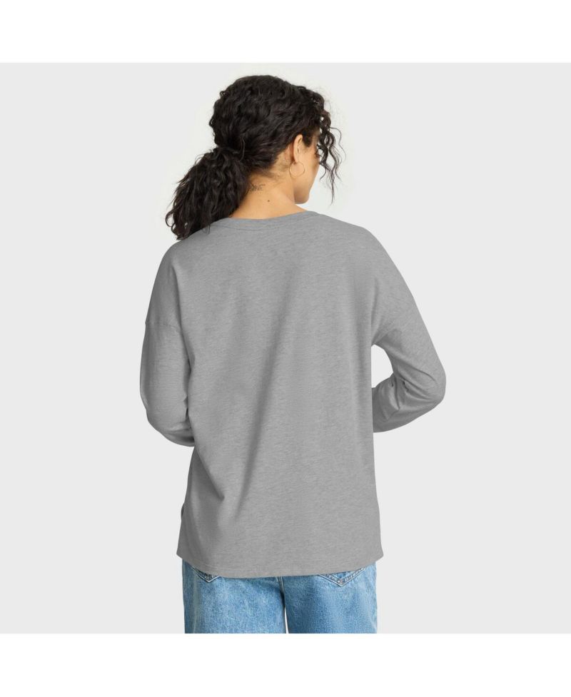 Women's Heather Gray Pittsburgh Steelers Hometown Legacy Long Sleeve T-Shirt