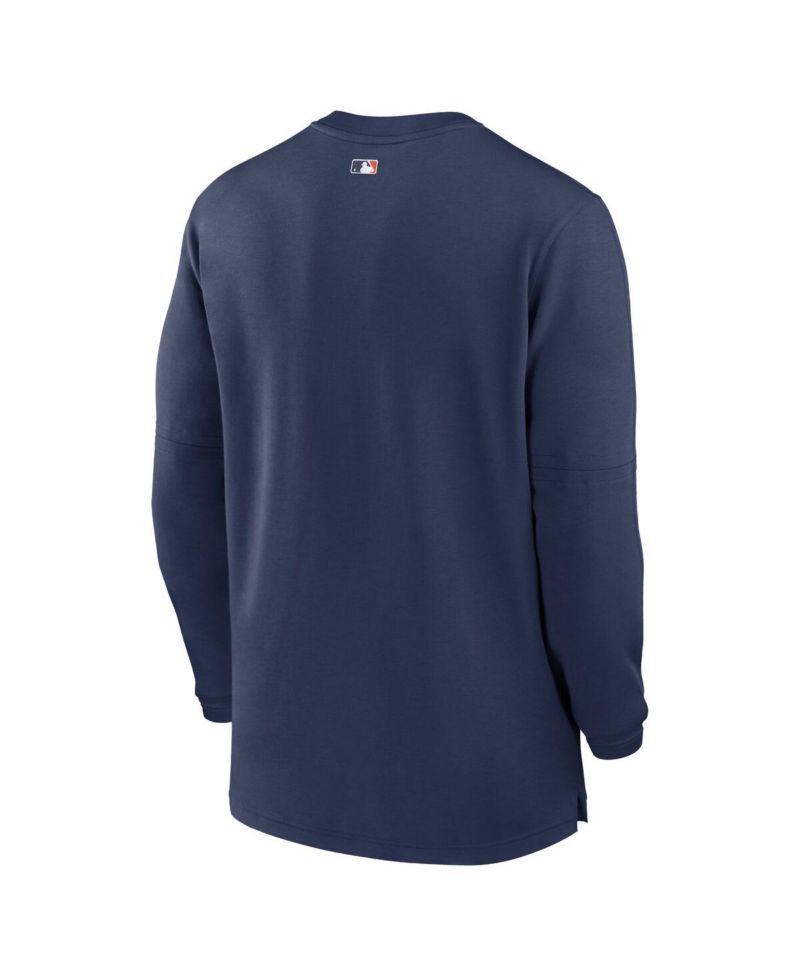 Men's Navy Houston Astros Authentic Collection Game Time Performance Quarter-Zip Top