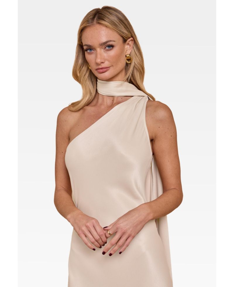Women's Cressida Satin Asymmetric Dress