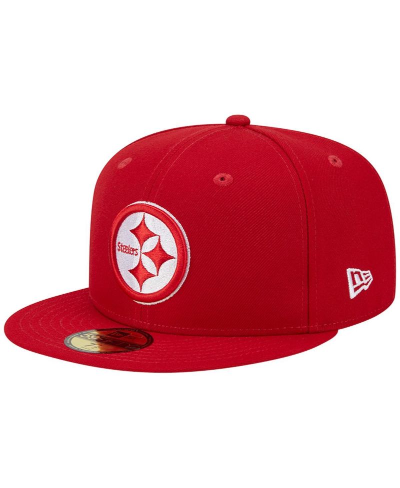 Men's Scarlet Pittsburgh Steelers Super Bowl XLIII Main Patch 59FIFTY Fitted Hat