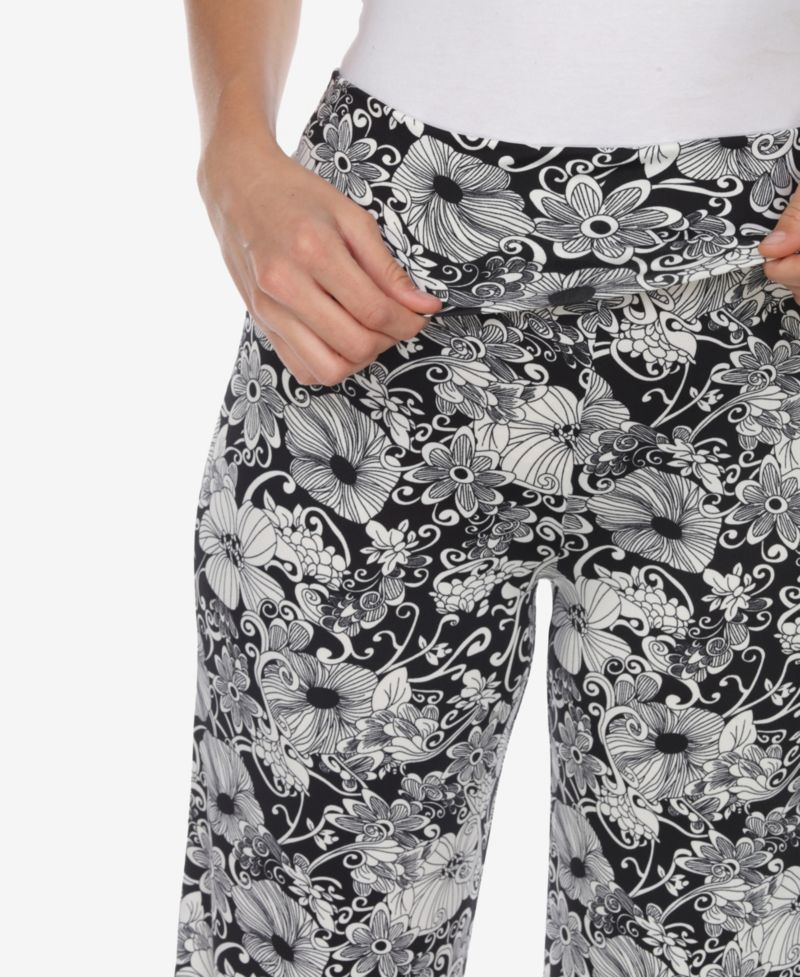 Women's Floral Print Wide Leg Palazzo Pants