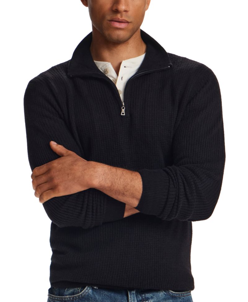 Men's Soft Touch All Over Texture Quarter-Zip Sweater