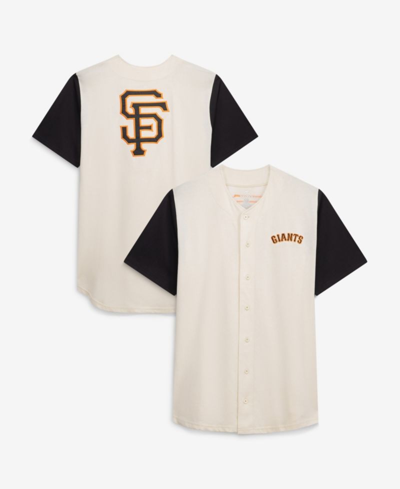 Men's Cream San Francisco Giants Big & Tall Full-Button Jersey