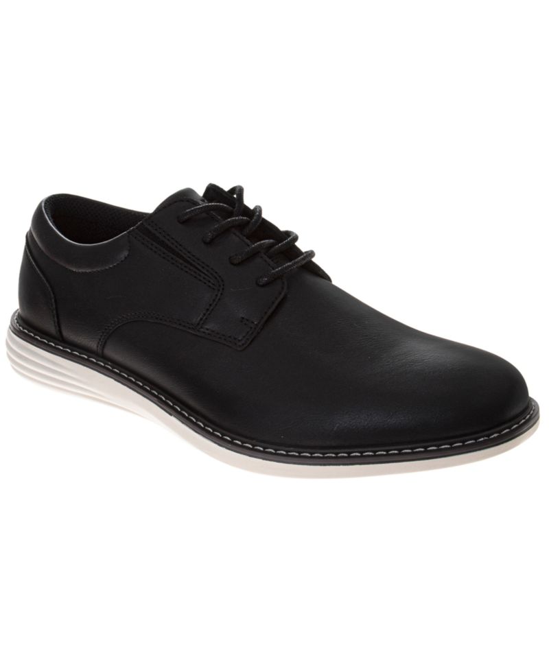 Men's Casual Plain Toe Faux Leather Oxford Shoes