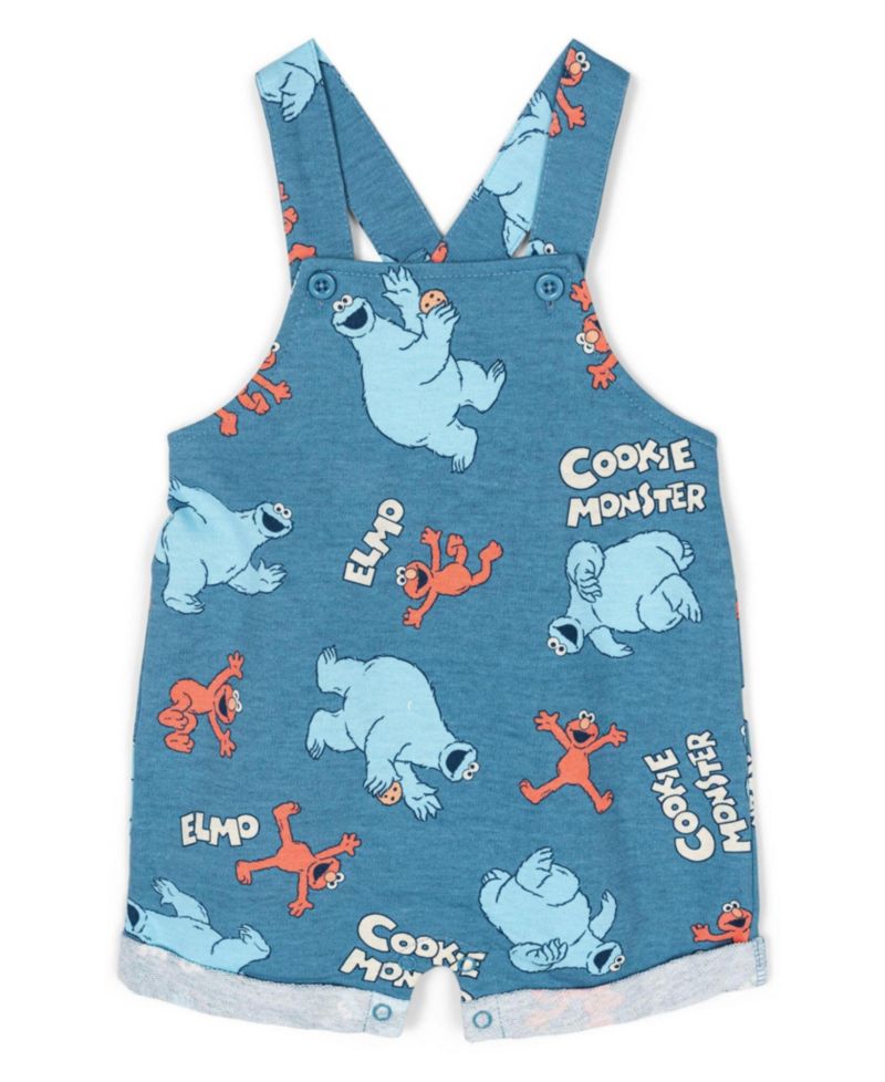 Baby Boys' T-Shirt and Shortalls Set with Bucket Hat