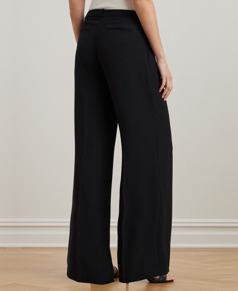 Women's Double-Faced Georgette Wide-Leg Pants