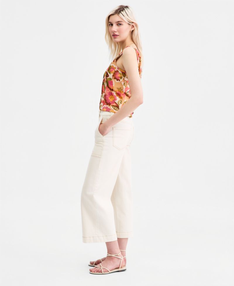 Women's Stride High-Rise Cropped Wide-Leg Jeans