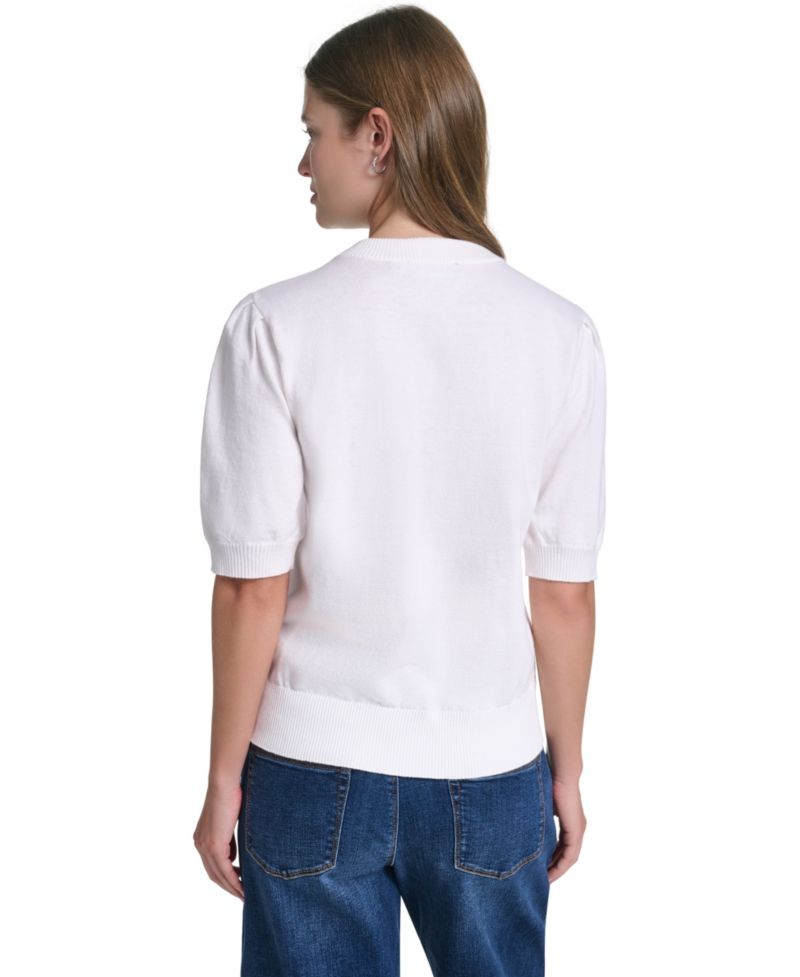 Women's Embroidered Crewneck Sweater