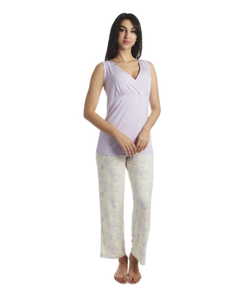 Women's Maternity Analise During After 5-Piece Maternity/Nursing Sleep Set