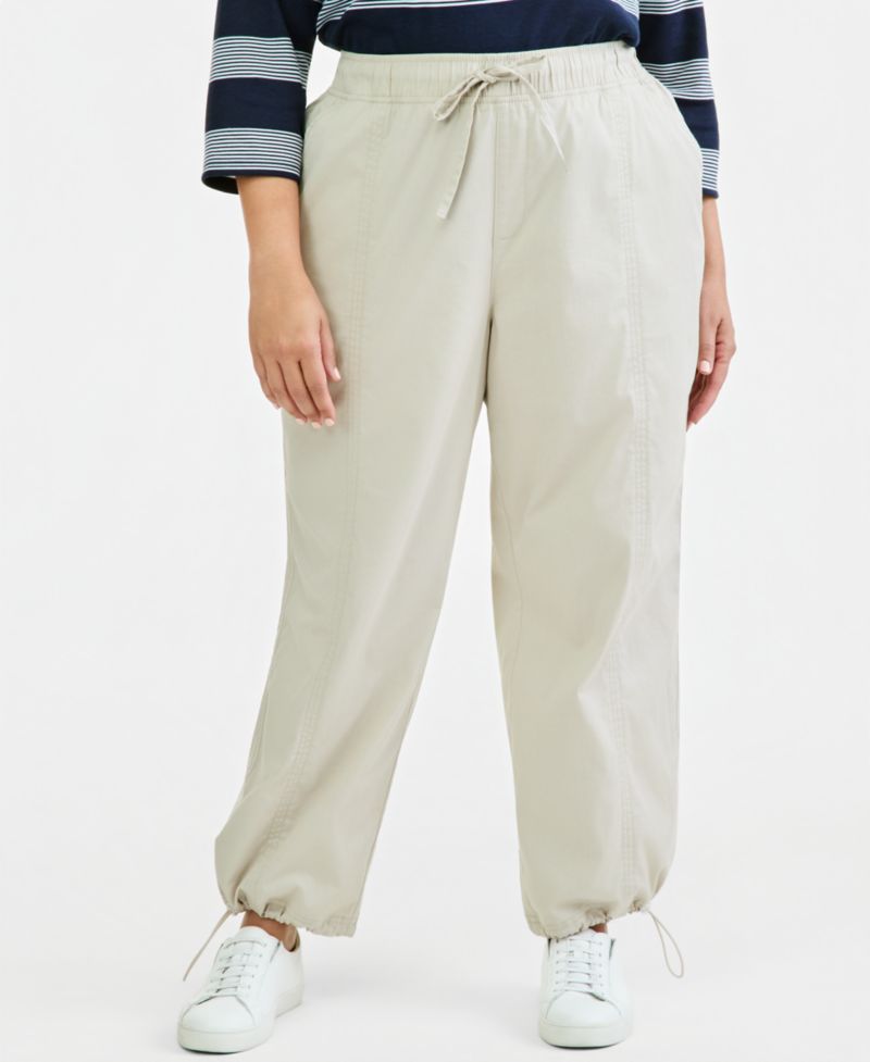Petite Utility Bungee Pull-On Ankle Pants