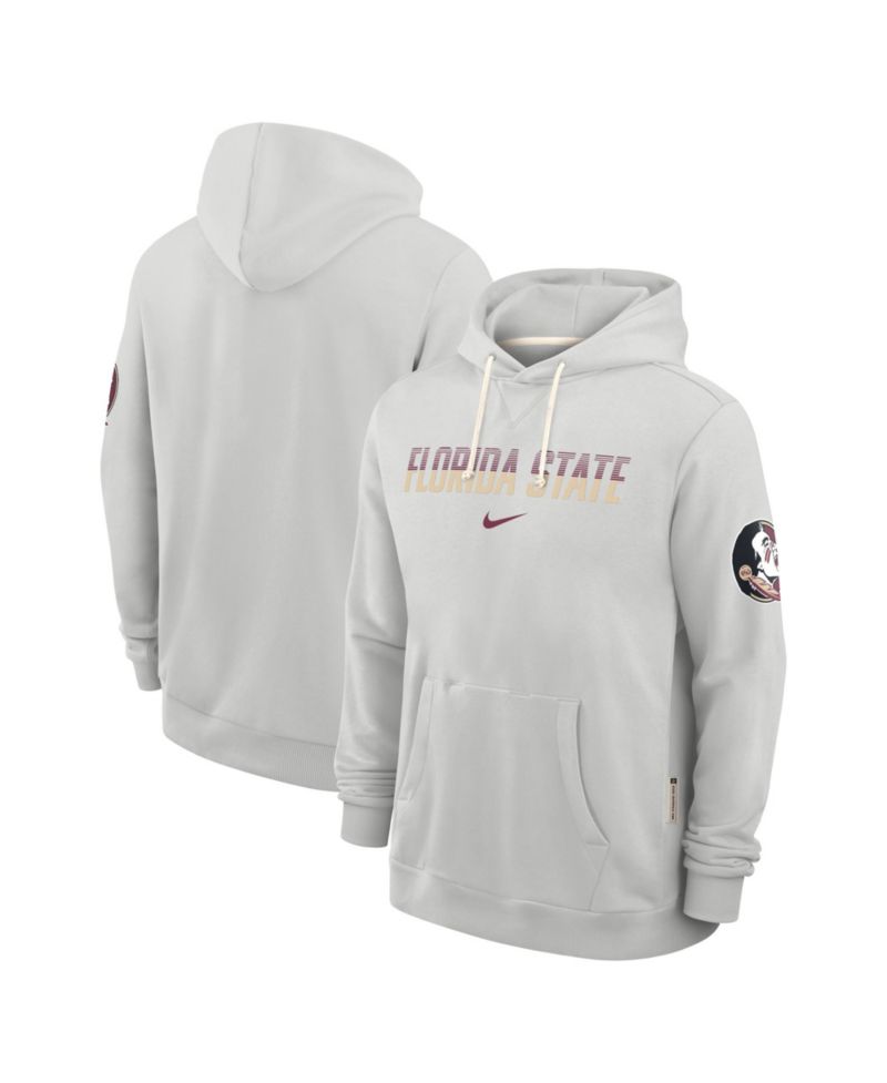 Men's Gray Florida State Seminoles 2026 Sideline Standard Issue Dri-FIT Hoodie