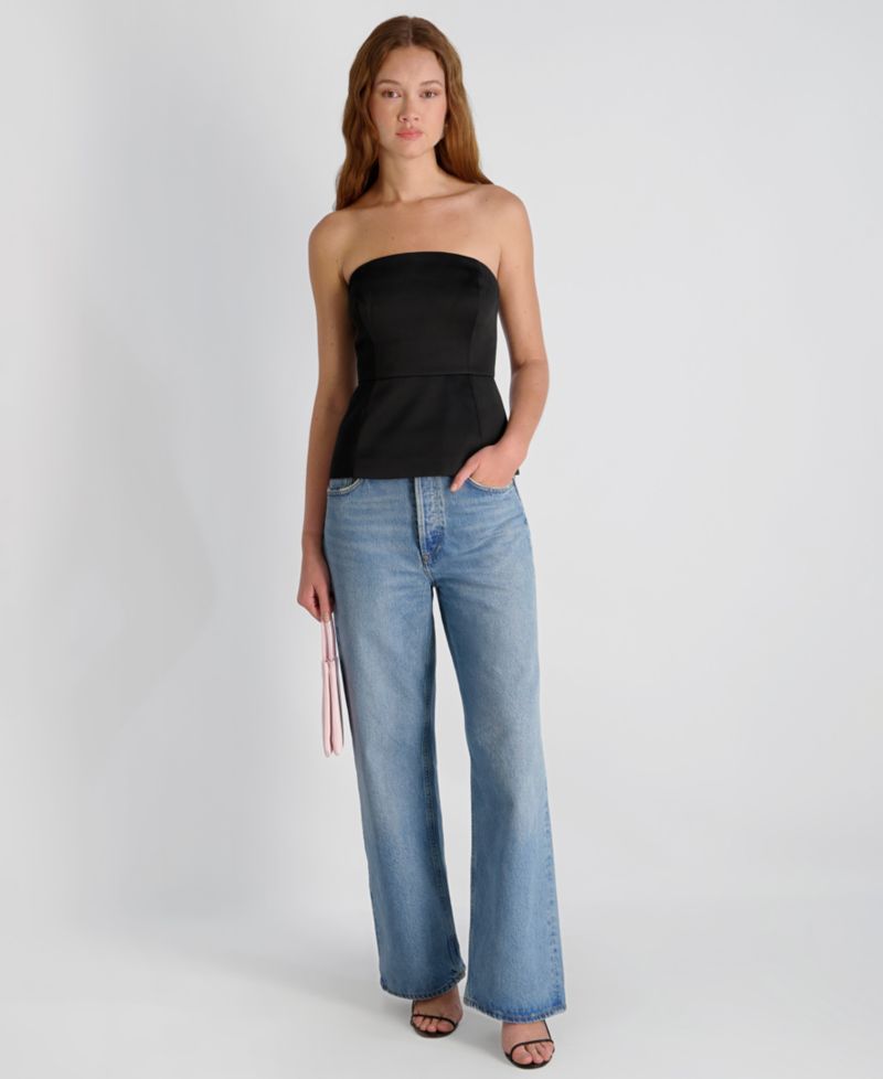 Women's York Satin in Christa Fleur Strapless Top
