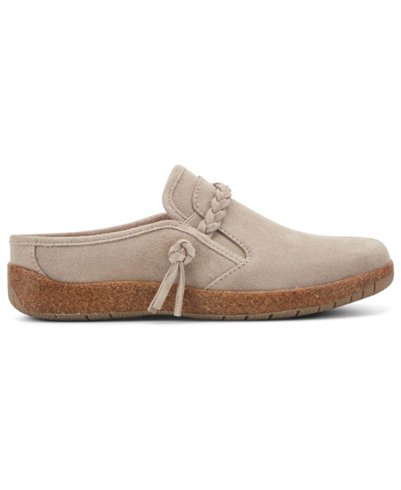 Women's Rosalin Suede Braided Slip-On Clogs