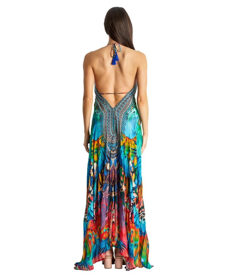 Women's Maxi Halterneck Dress