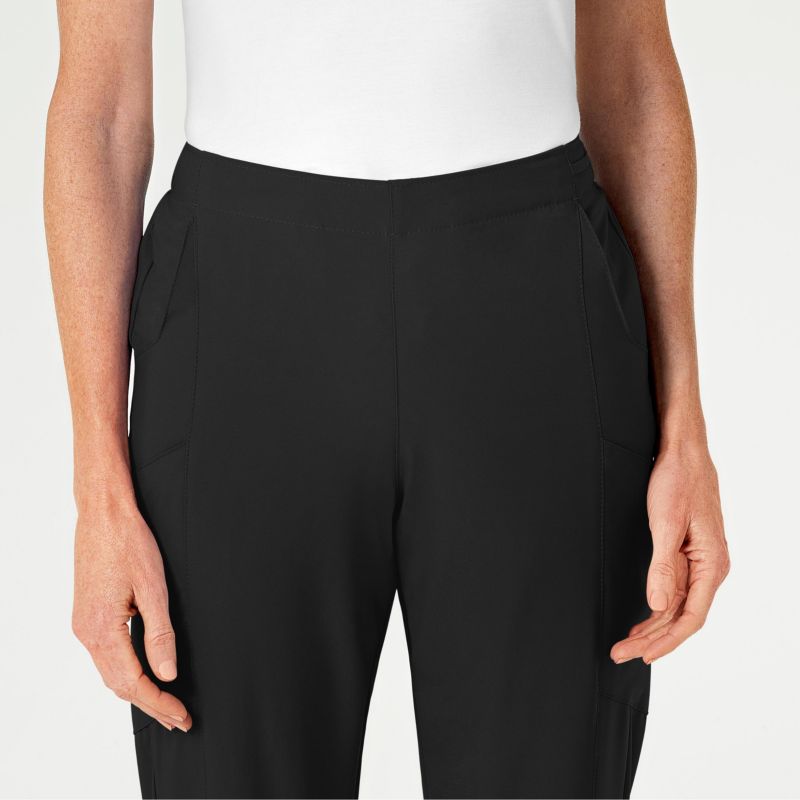 Plus Size W123 Flat Front Cargo Scrub Pant Regular
