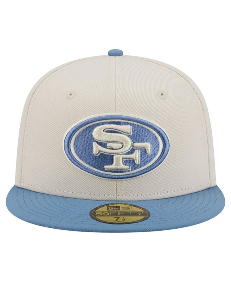 Men's Cream/Blue San Francisco 49ers Color Pack 59FIFTY Fitted Hat