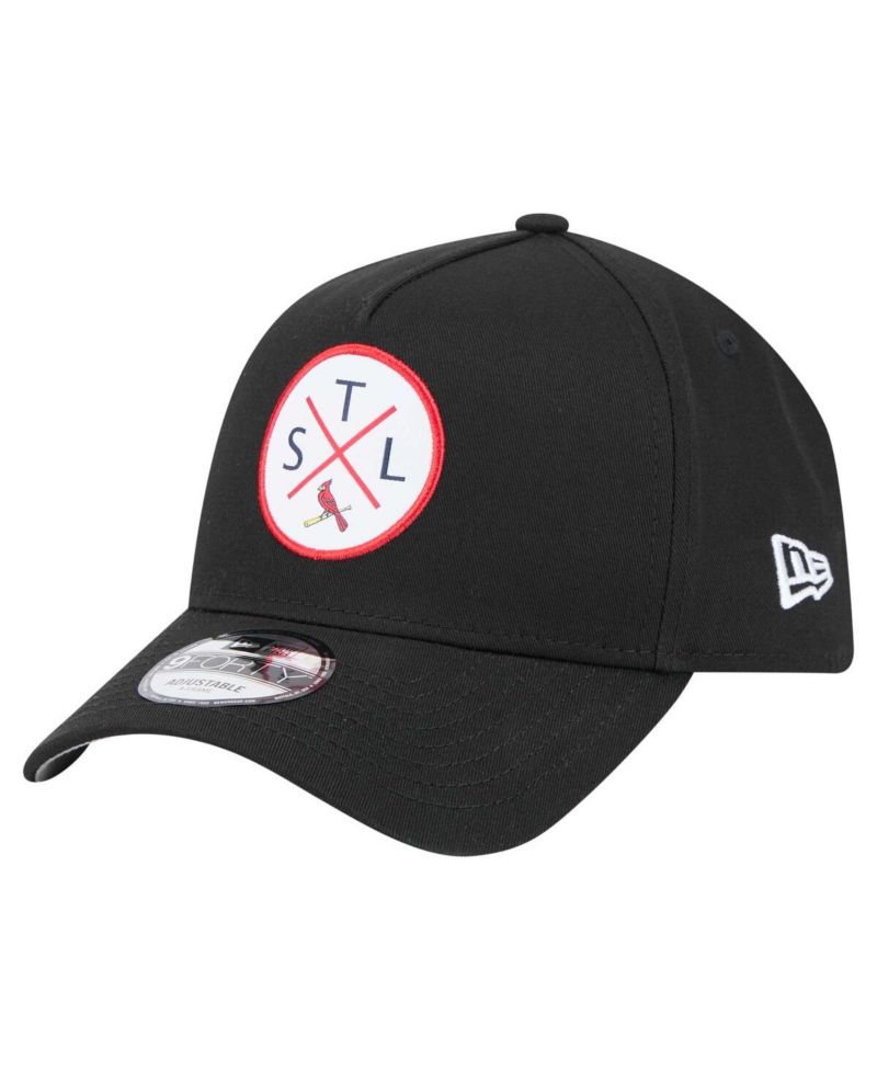 Men's Black St. Louis Cardinals 9FORTY A-Frame Adjustable Hat