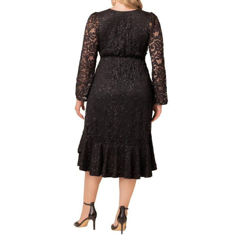 Women's Plus Size Cosmopolitan Sequin Lace Cocktail Dress