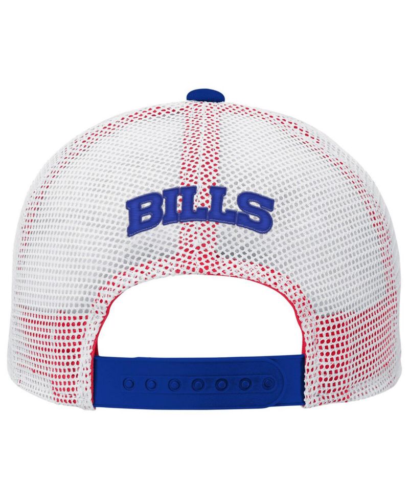 Big Boys and Girls Royal Buffalo Bills Core Lockup Trucker Adjustable Hat