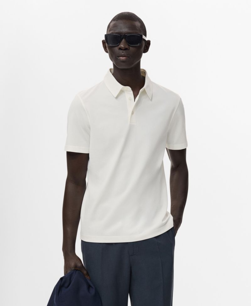 Men's Slim-Fit Cotton-Pique Polo Shirt