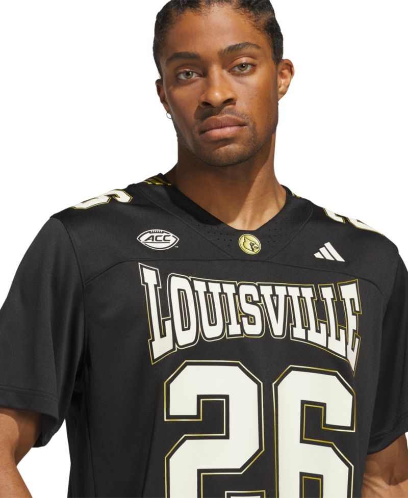 Men's #26 Black Louisville Cardinals For the Ville Premier Strategy Jersey