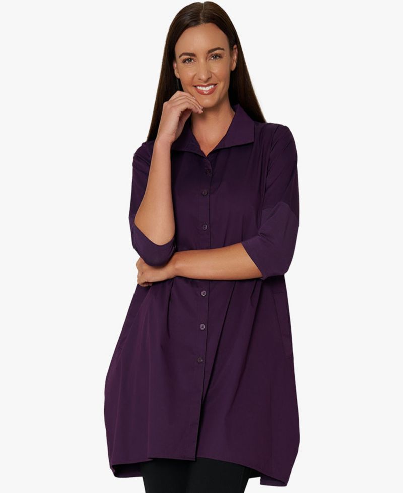 Women's Quarter Sleeve Cotton and Jersey Tiburon Tunic