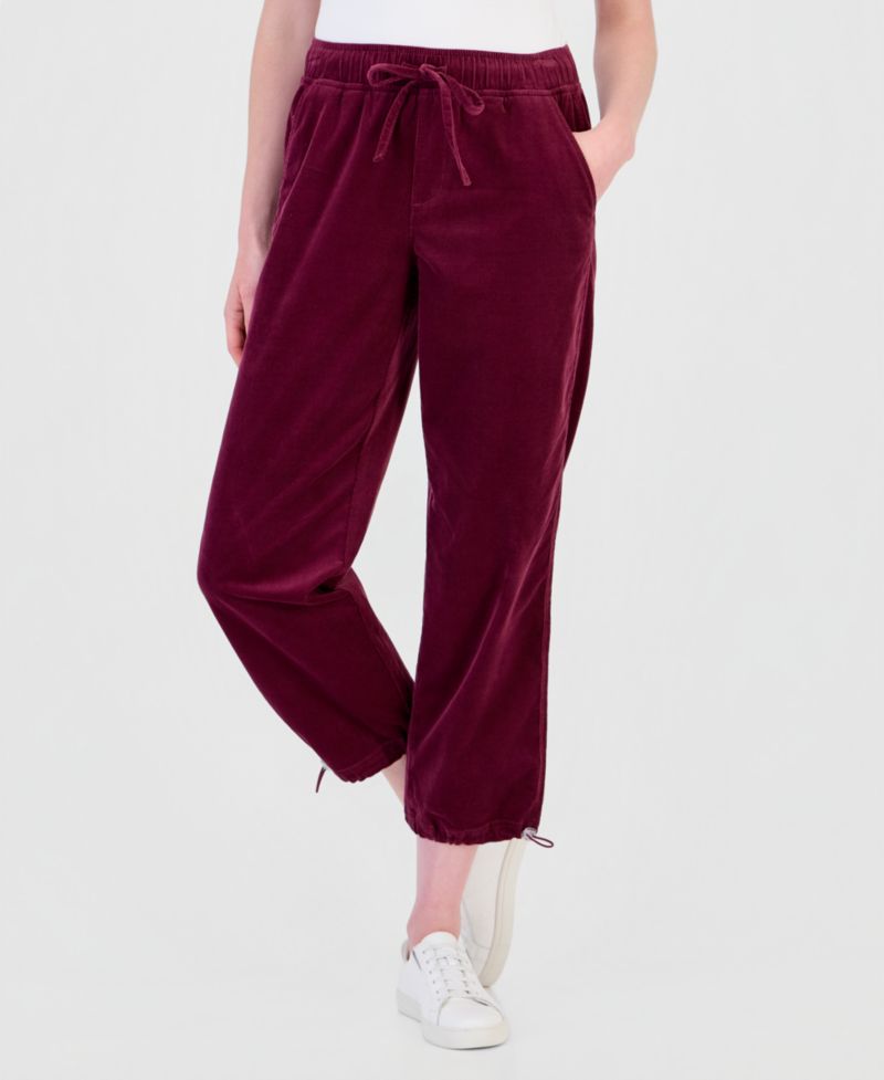 Petite Corduroy Utility Pull-On Pants