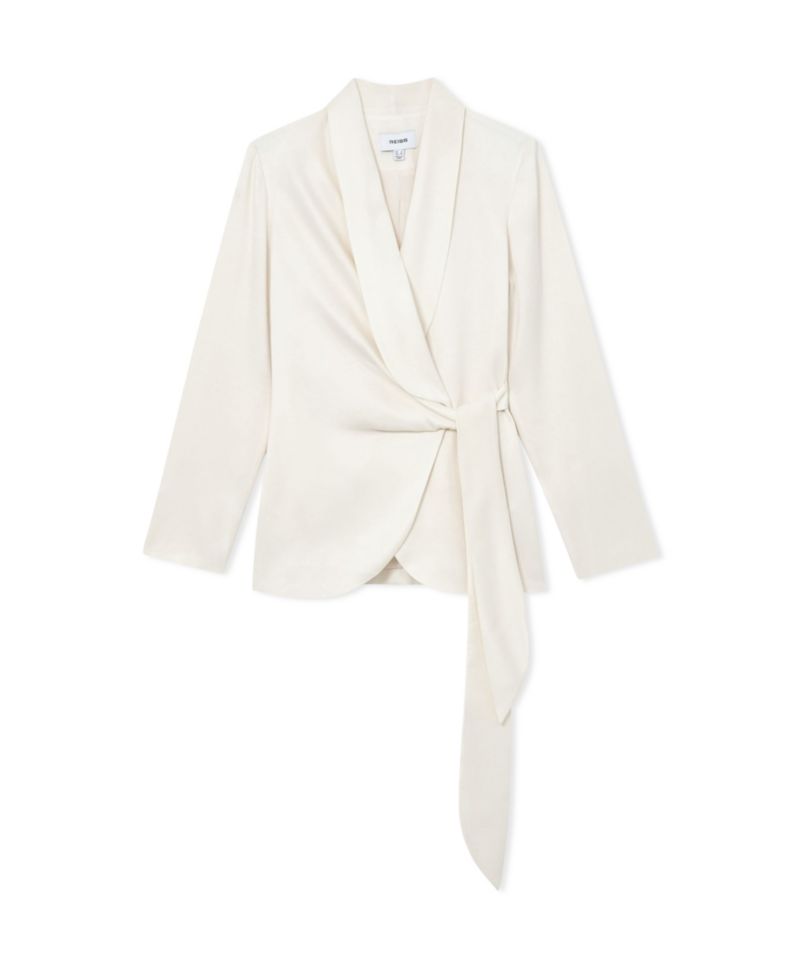 Women's Clover Wrap-Style Shawl-Lapel Blazer