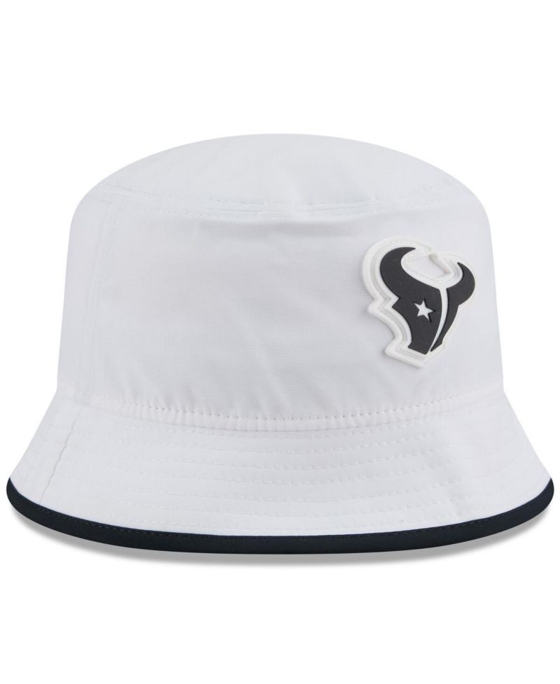 Men's White Houston Texans 2025 NFL Training Camp Stretch Bucket Hat