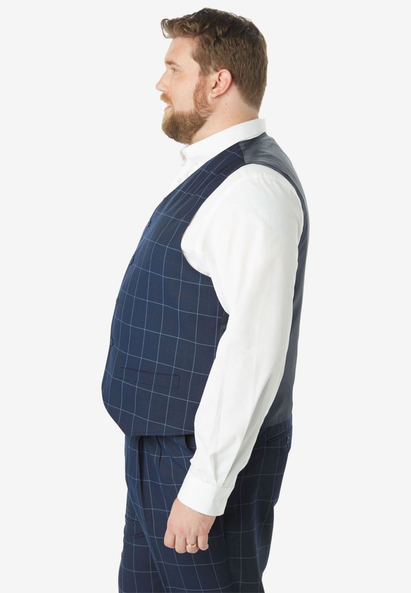 Men's KS Signature Collection Easy Movement 5-Button Suit Vest