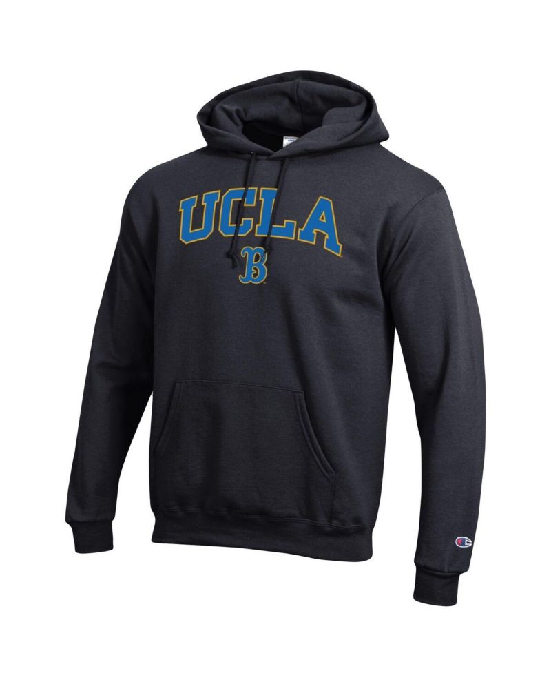 Men's Black UCLA Bruins Arch Over Logo Pullover Hoodie