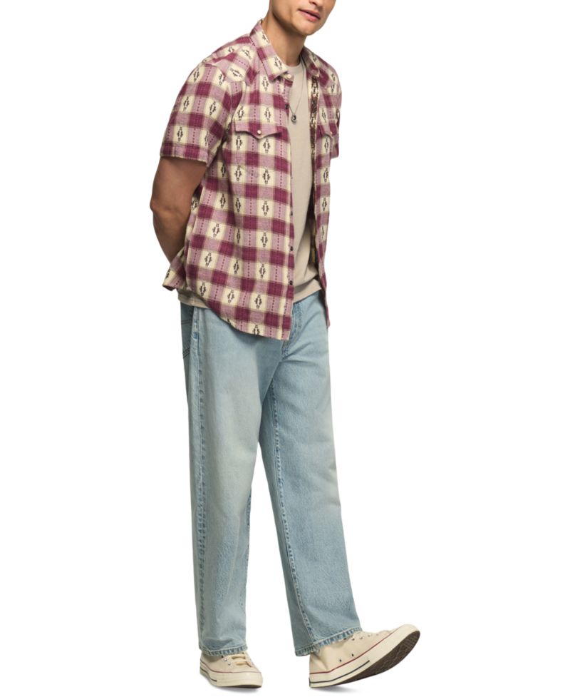 Men's Mesa Western Jacquard Short-Sleeve Shirt