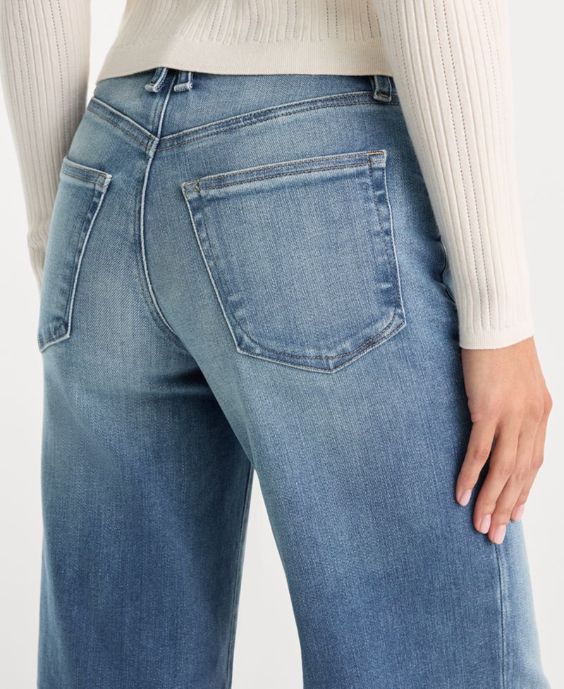 Women's Soft Tech Good Waist Palazzo Ankle Jeans