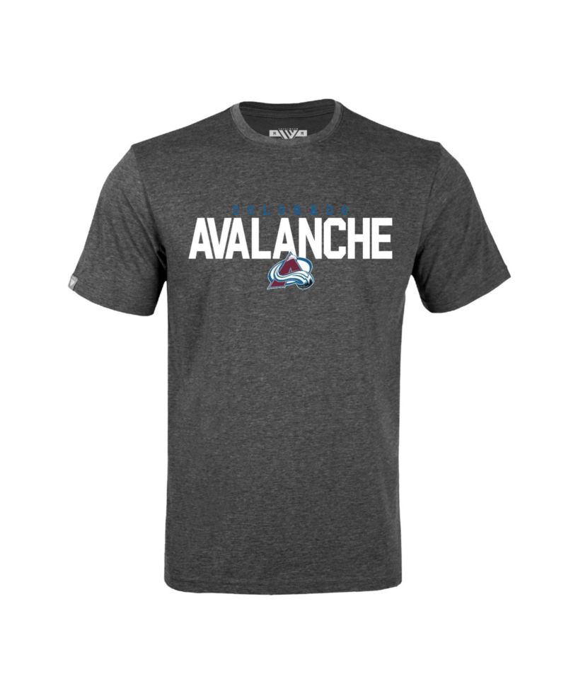 Men's Nathan MacKinnon Gray Colorado Avalanche Richmond Name & Number T-Shirt