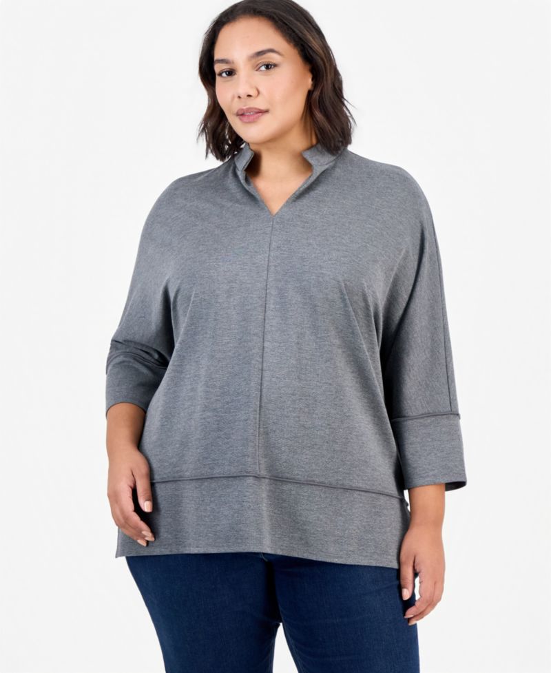 Plus Size V-Neck Top