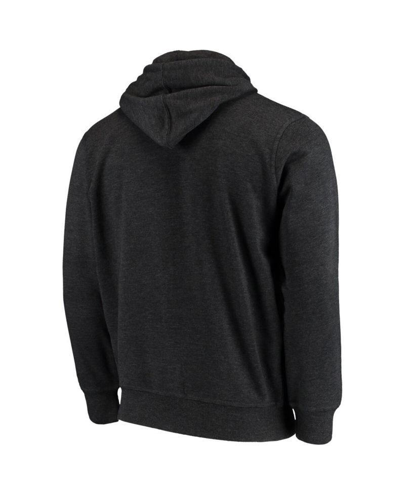 Men's Charcoal Cleveland Browns Primary Logo Full-Zip Hoodie
