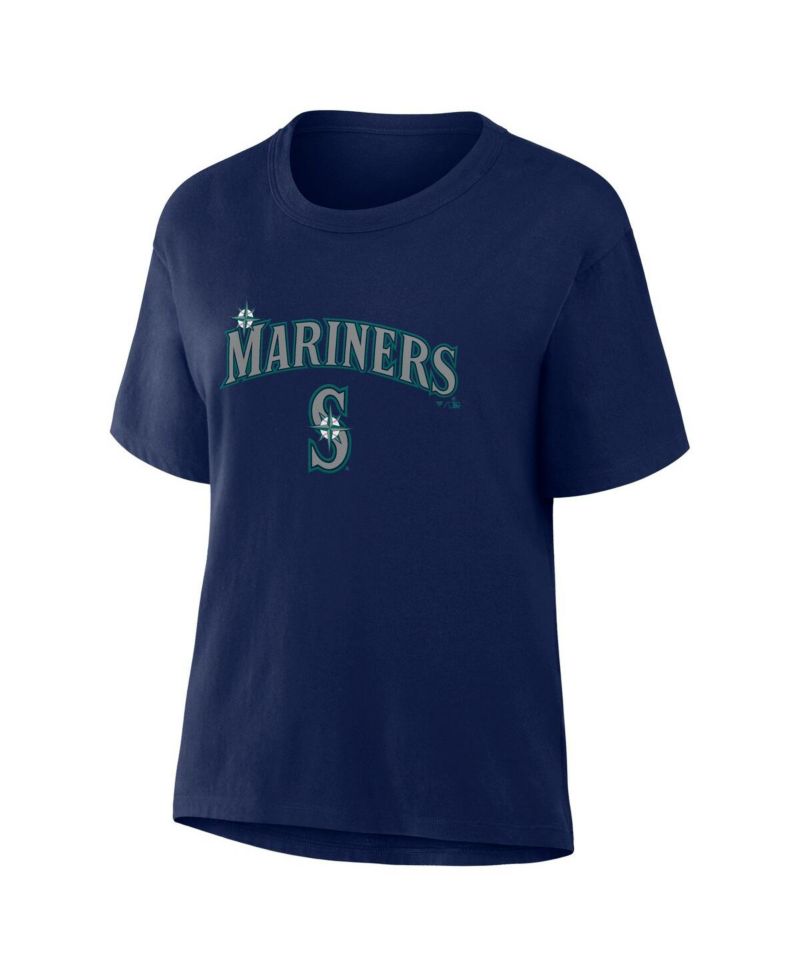 Women's Navy Seattle Mariners Lockup Legacy T-Shirt