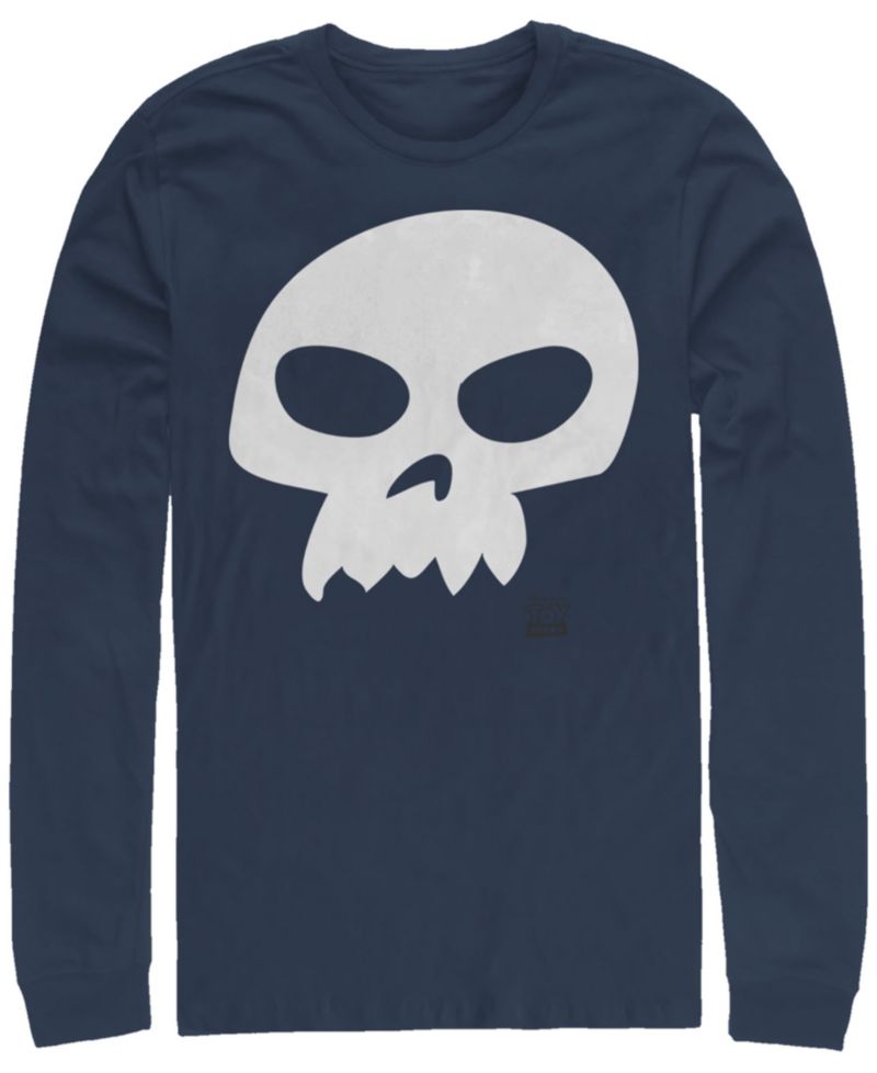 Disney Pixar Men's Toy Story Sid Skull Costume, Long Sleeve T-Shirt
