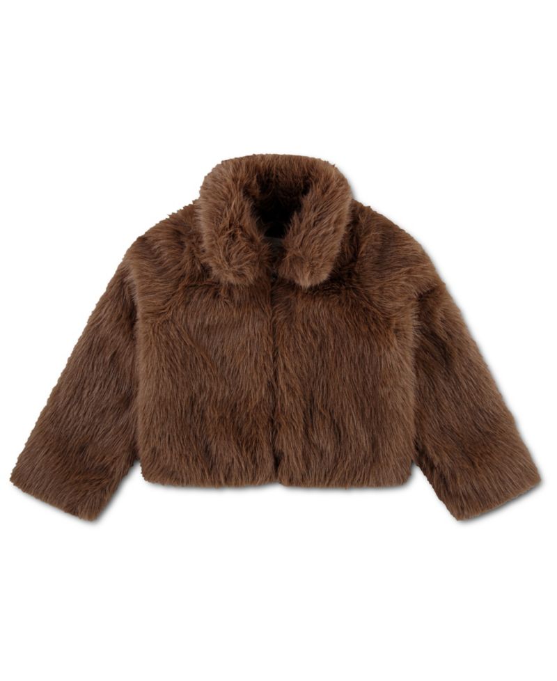 Girls 5-16 Tipped Faux Fur Full-Zip Jacket