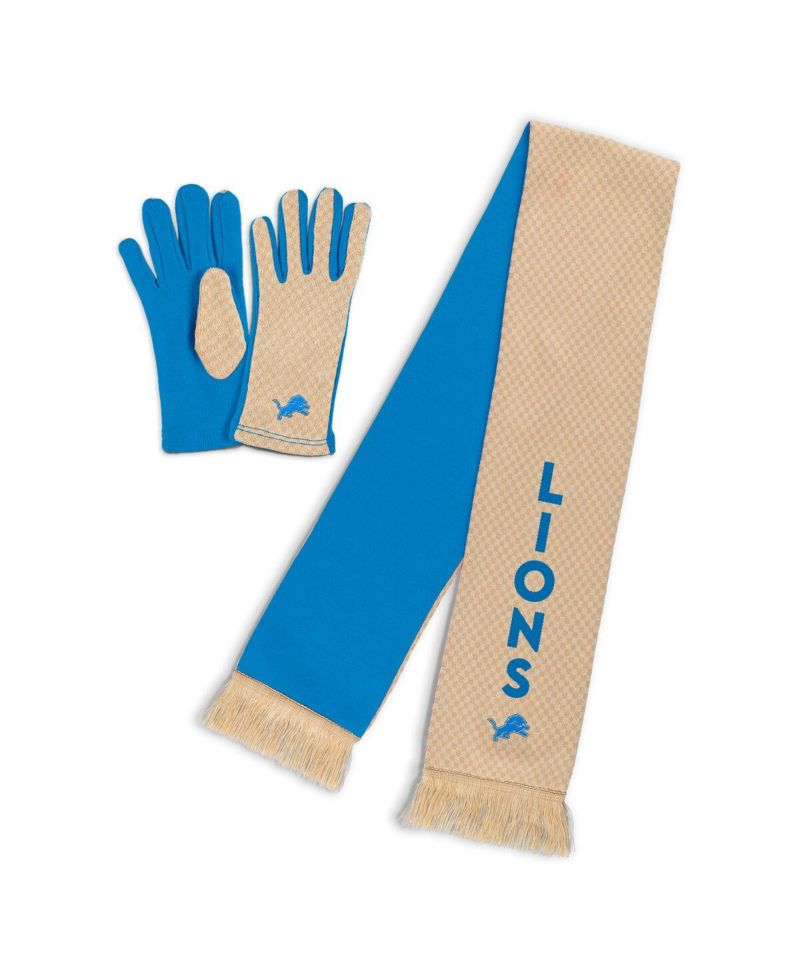 Women's Detroit Lions Tonal Scarf Glove Set