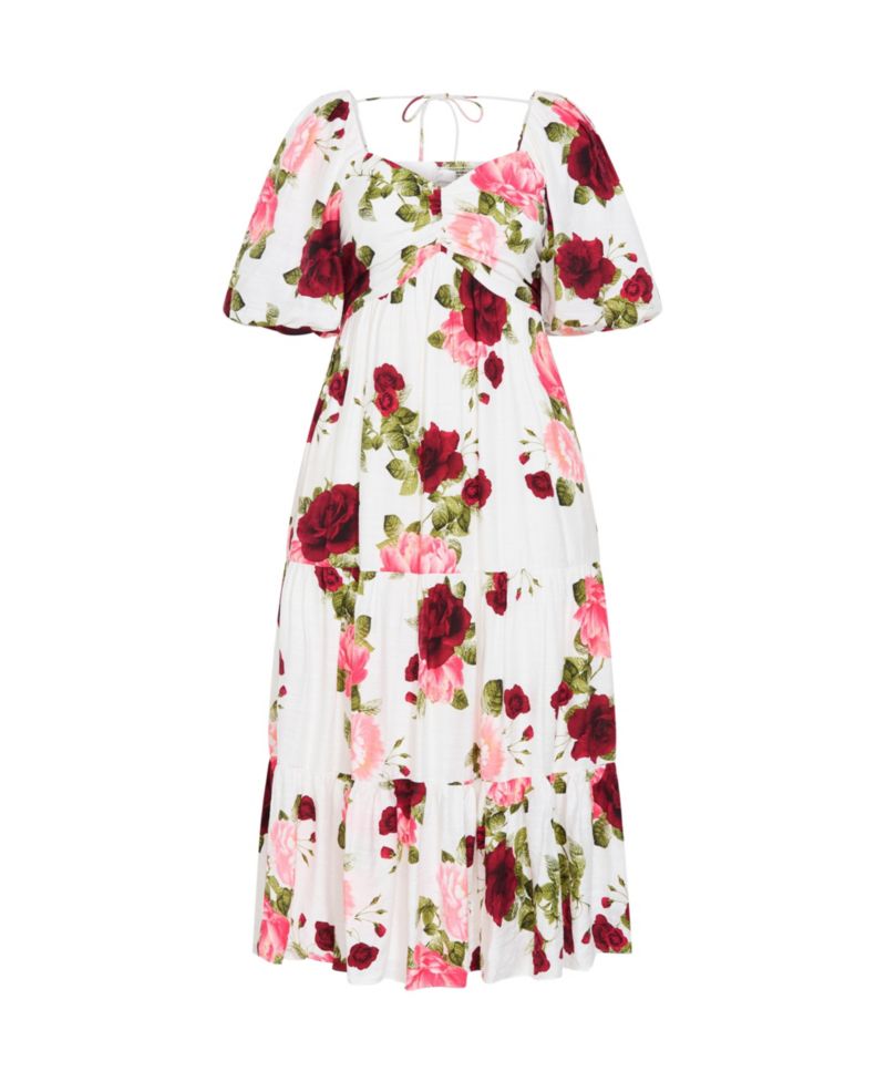 Plus Size Mindy Print Maxi Dress