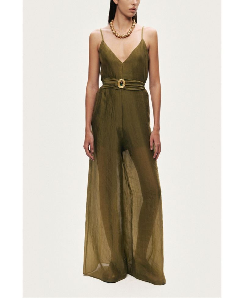 Women's Strappy Wide-Leg Jumpsuit