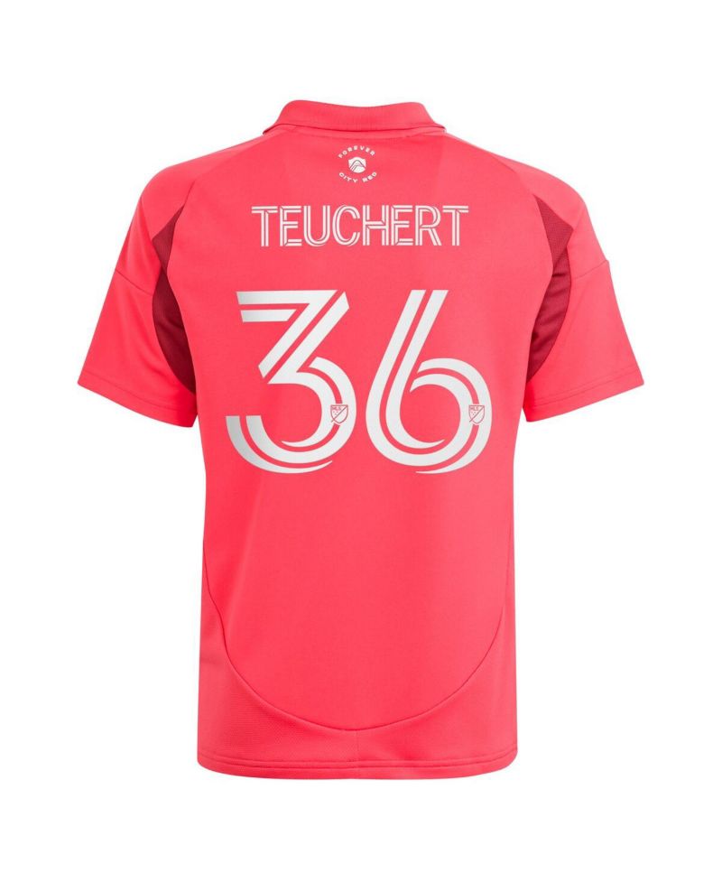 Big Boys and Girls Cedric Teuchert Pink St. Louis City SC 2025 Forever CITY Red Replica Player Jersey