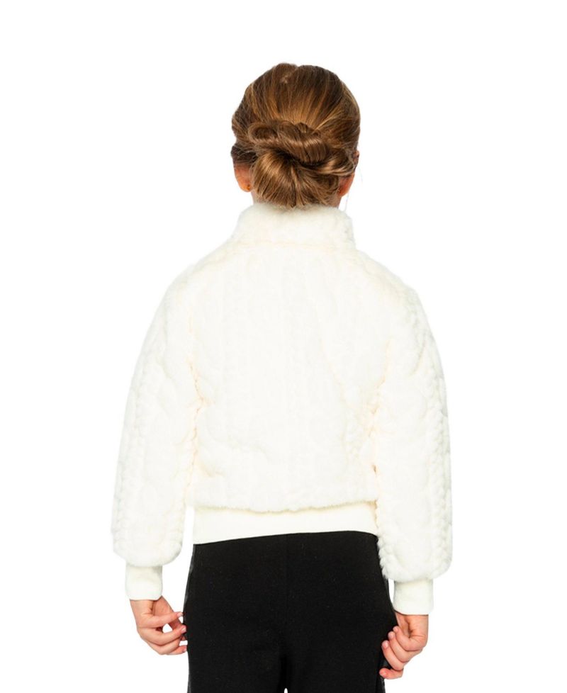 Toddler Girl (2-5) Faux Fur Jacquard Jacket