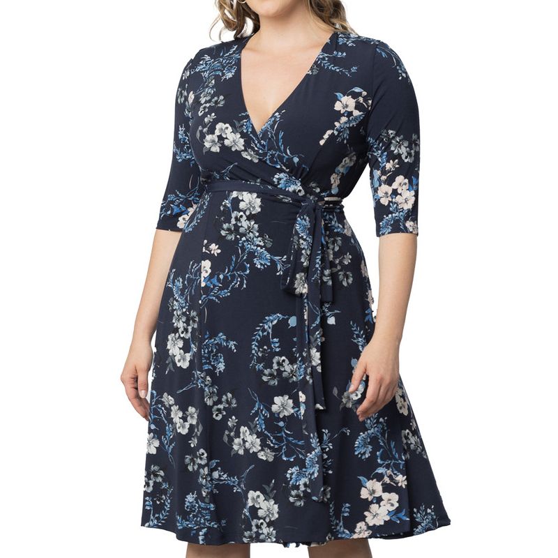 Plus Size Signature Print Wrap Dress.